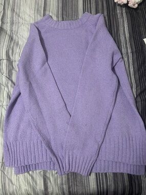 Time and Tru Lavender Crew Neck Sweater